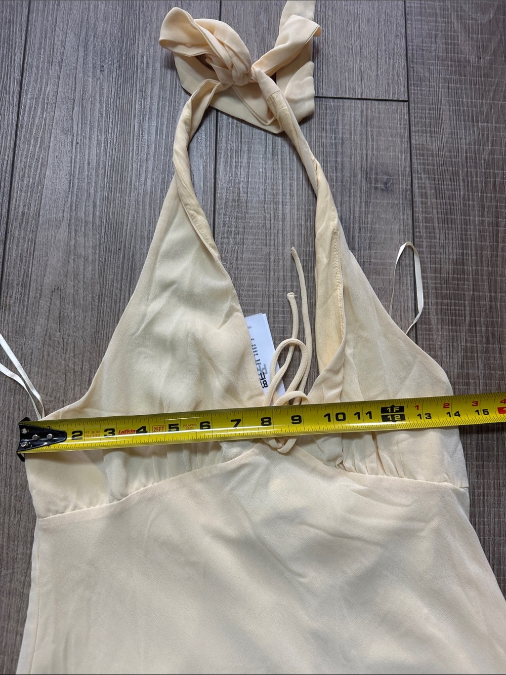 NWT Princess Polly Yellow Halter Mini Dress Size 8 Laraline Lemon - Picture 5 of 6